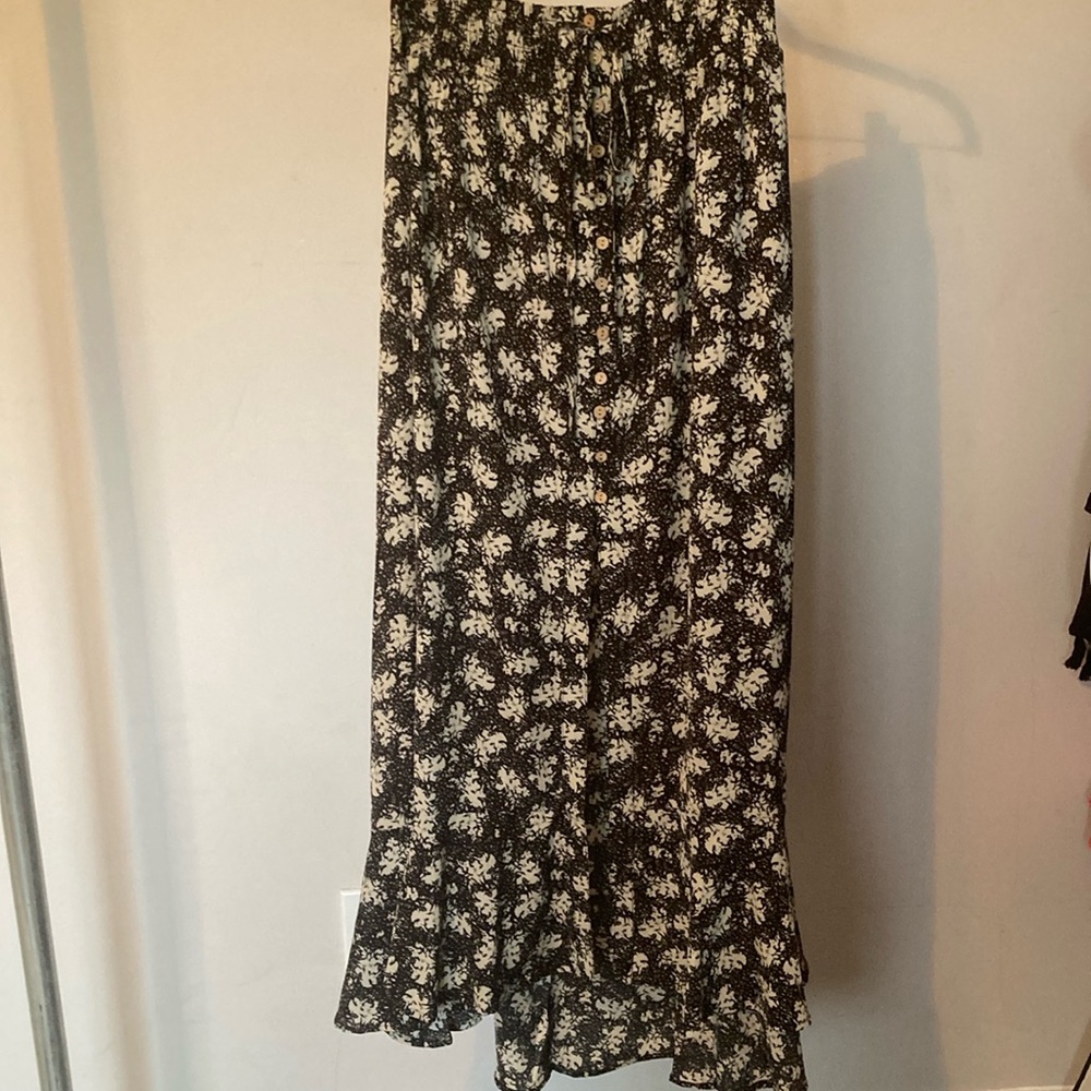 VICI Long Boho Skirt - Black/ Small